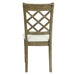 Karsen - Side Chair (Set of 2) - Beige Linen & Rustic Oak ACME