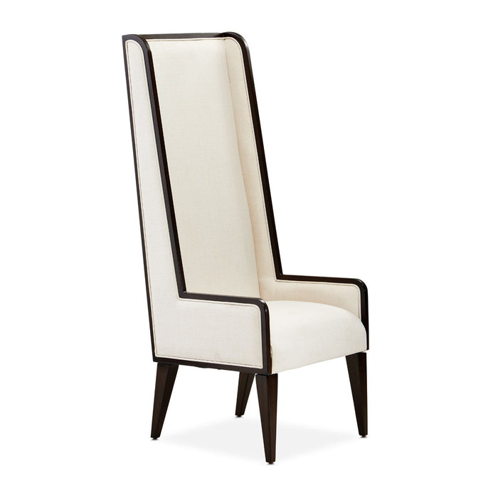 Belmont Place - Desk Chair - White / Dark Brown