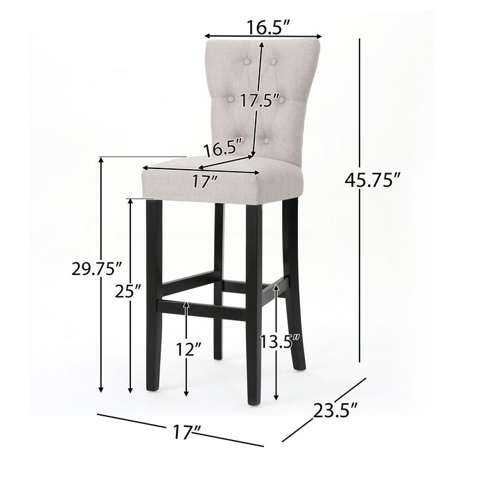 Elegant Barstool Set With Cushioning