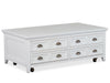 Heron Cove - Lift Top Storage Cocktail Table With Casters - Chalk White Magnussen Furniture