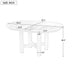 Extendable Oval Dining Table With Leaf Hearth and Haven