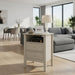 Fluted Nightstand With 2 Drawers Home Essentials