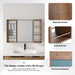 41.3" Wall Mounted Bathroom Cabinet With Storage - Imitative Oak Home Essentials