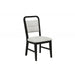 Dining Kitchen Side Chair With Curved Back Design (Set of 2) - Black / Gray Home Essentials