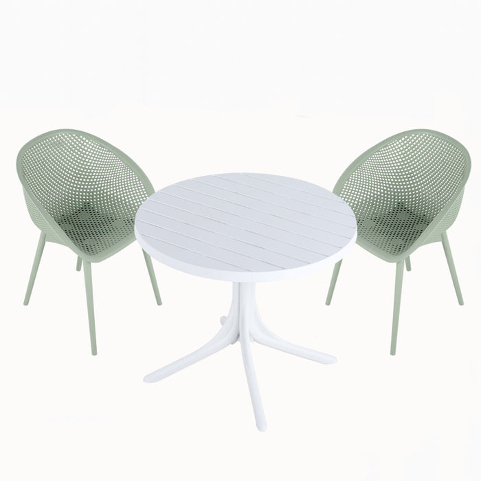 Modern Lounge Chair Set With Round Table Home Essentials