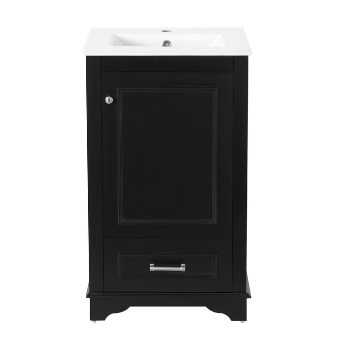 20" Bathroom Vanity With Sink, 1 Drawer, Freestanding Single Set Hearth and Haven