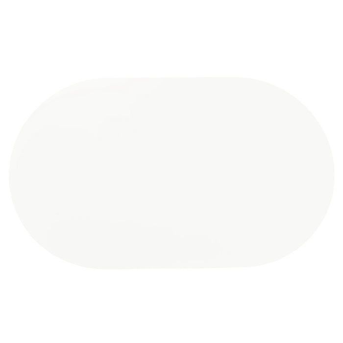 Oval Dining Table - White - Metal Furniture Max