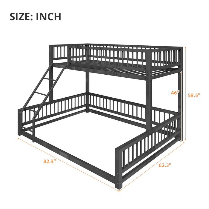 Bunk Bed With Ladder And Safety Guardrails Dreamland