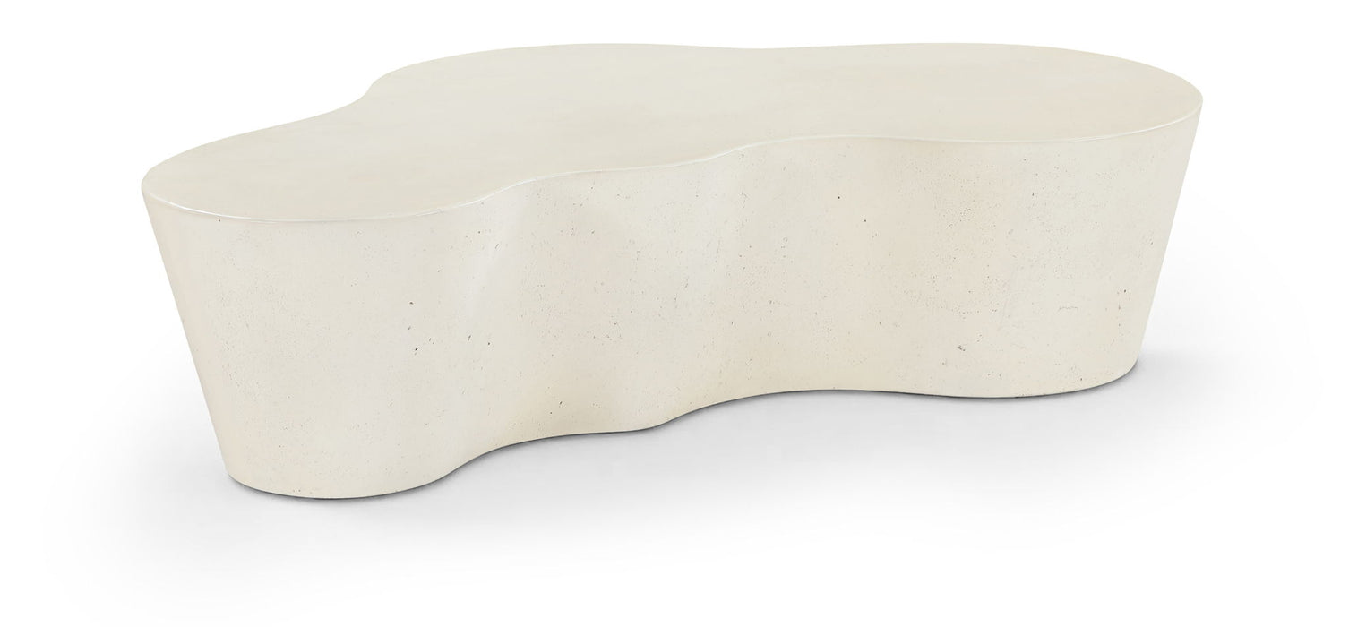 Monza - Concrete And Fiberglass Indoor / Outdoor Coffee Table - Cream Meridian Furniture