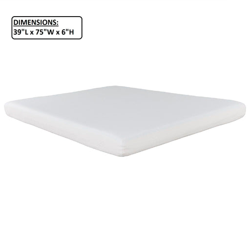 6" Firm Gel Memory Foam Mattress In A Box, Soft Double Layered Mattress Bed - White - Full Daily Nest