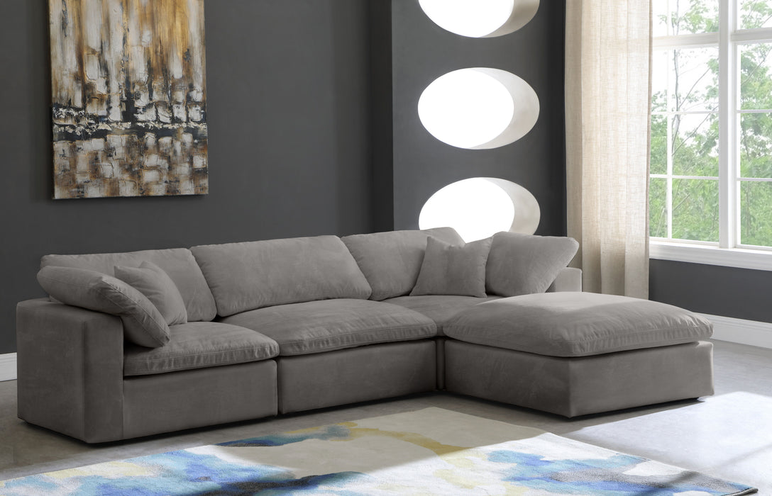 Cozy - Modular Sectional 4 Piece Cloud - Grey