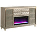 Mika - 8 Drawer LED Fireplace Dresser Furniture Max