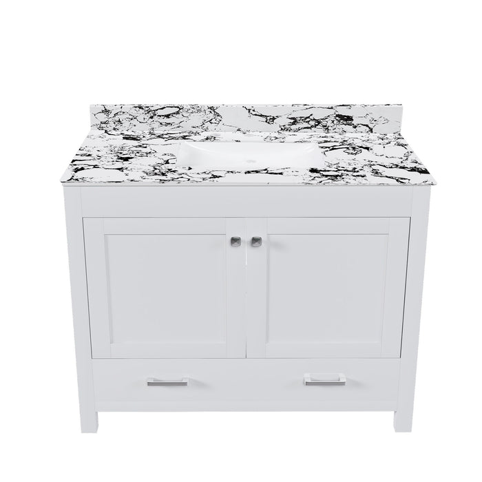 Bathroom Vanity With Storage - White