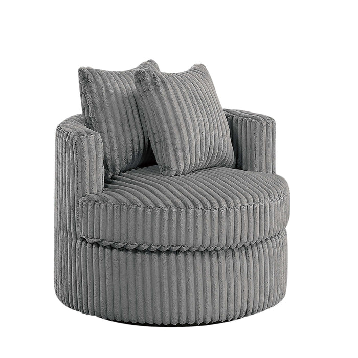 Swivel Upholstered Accent Chair For Living Room Home Essentials