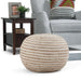 Yolanda - Round Pouf - Natural Simpli-Home