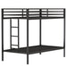 Adam - Twin Over Twin Bunk Bed - Black House & Home Furniture
