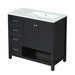 Modern Bathroom Vanity With Sink Top, 2 Doors And 2 Drawers Hearth and Haven