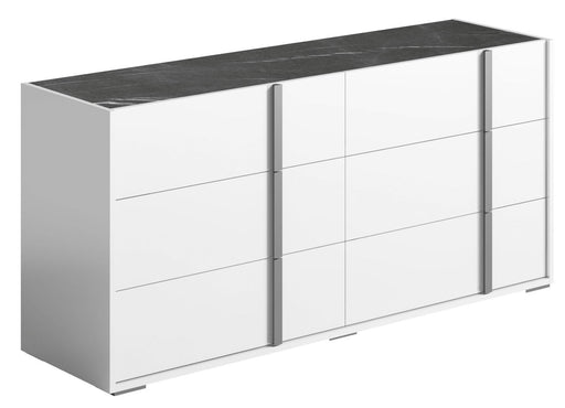 Bianca - Marble Double Dresser - White Status Italy