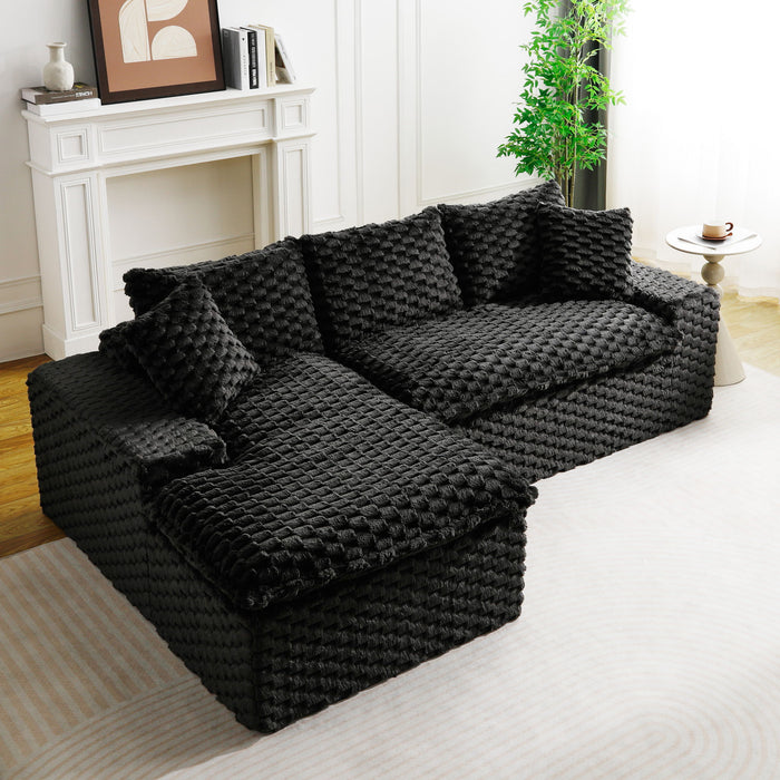 Modular Sofa, Convertible Twin Seat With Chaise Lounge Home Essentials