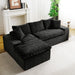 Modular Sofa, Convertible Twin Seat With Chaise Lounge Home Essentials