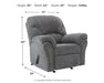Allmaxx - Rocker Recliner - Pewter Benchcraft®