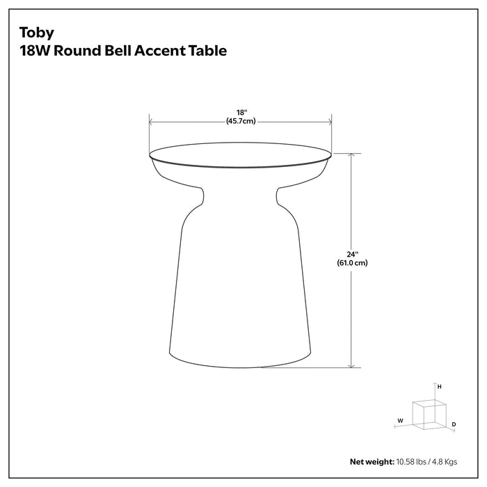 Toby - Accent Table - Copper Simpli-Home