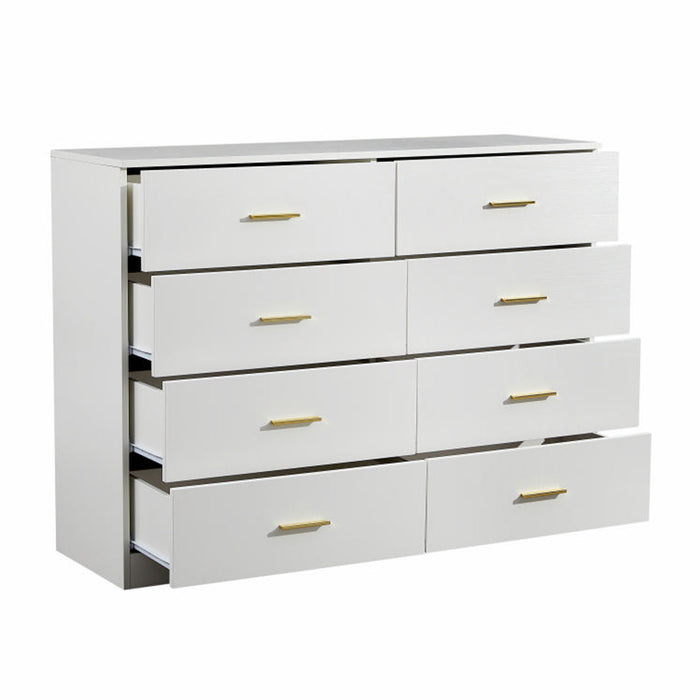Modern Drawer Dresser For Bedroom, Ample Storage Wide Chest Of Drawers
