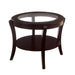 Contemporary Table With Open Lower Shelf Home Essentials
