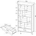 Dylan - 4 Shelf Storage Bookshelf Furniture Max