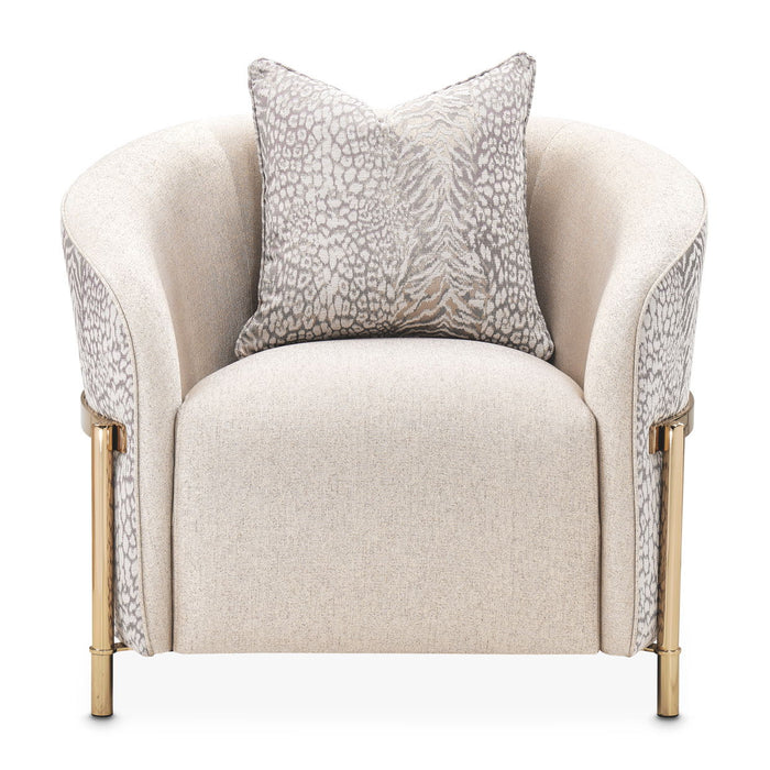 Lisbon - Accent Chair - Opal / Gold Michael Amini