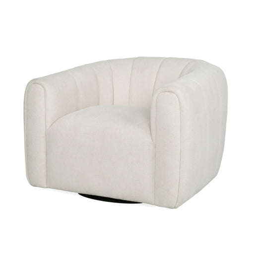 Serenizia - Upholstered Swivel Chair With Channel Tufted Noble House