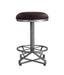 Evangeline - Counter Height Stool (Set of 2) - Rustic Brown Fabric & Black ACME
