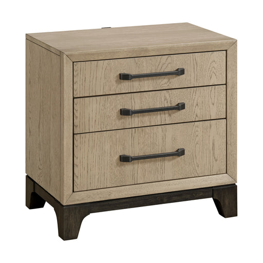 3 Drawer Nightstand With USB Charging Port - Brown Emerald Home