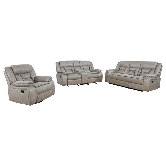 Brazelton - Pillow Top Arm Motion Living Room Set Furniture Max