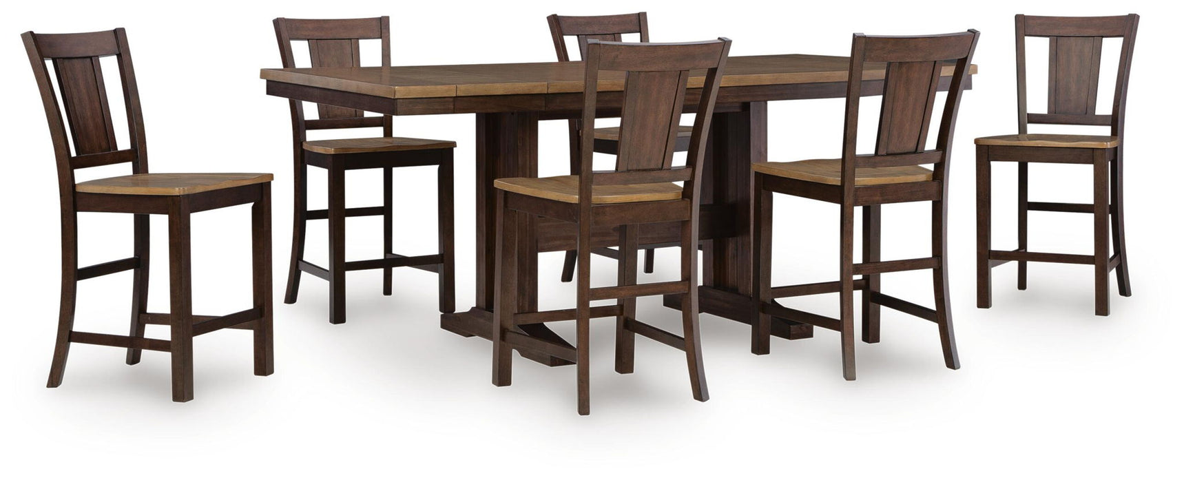 Rylandeen - Counter Height Extension Dining Table Set Signature Design by Ashley®