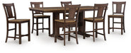 Rylandeen - Counter Height Extension Dining Table Set Signature Design by Ashley®