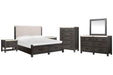 Plum Creek - Upholstered Panel Storage Bedroom Set Magnussen Furniture