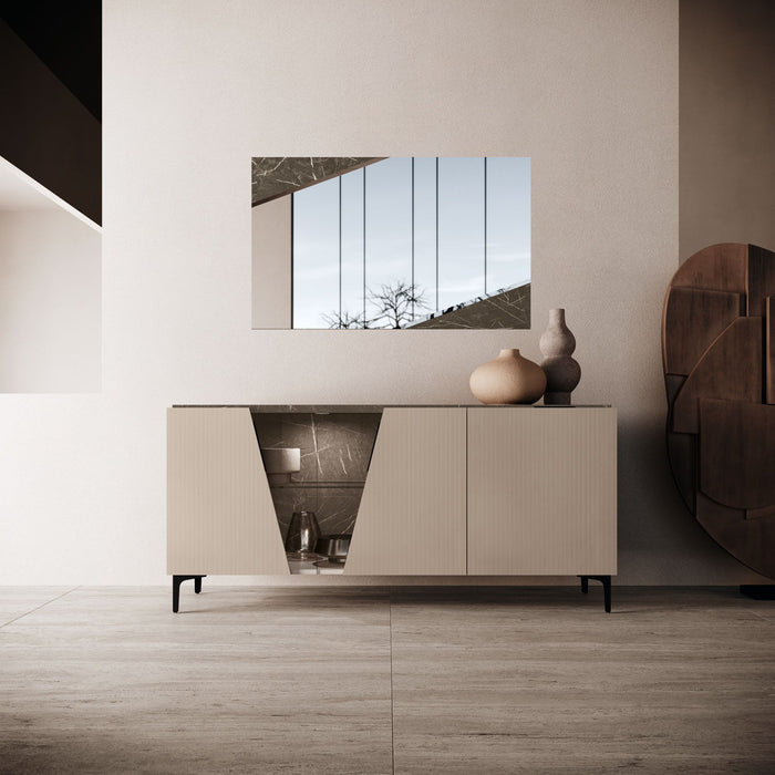 Fidia - Mirror For Buffet - Dark Brown Camelgroup Italy
