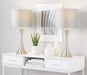 Lenuxe - Contemporary Semi Gloss Table Lamp (Set of 2) Lumi Source