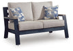 East Beach - Loveseat With Cushion - Blue Signature Design by Ashley®