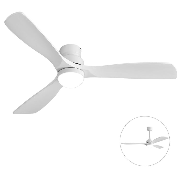52" Ceiling Fan With Dimmable LED Light, 6 Speed DC Motor, 3 Blades Daily Nest