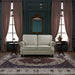 Loveseat Sofa With Nailhead Detail & Turned Legs, 2 Seater Upholstered Couch US Pride