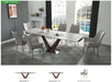 9188 - Dining Table With Extensions - White Extravaganza Collection