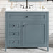 Bathroom Vanity With Sink, 3 Drawers & Cabinet With Adjustable Shelves Hearth and Haven