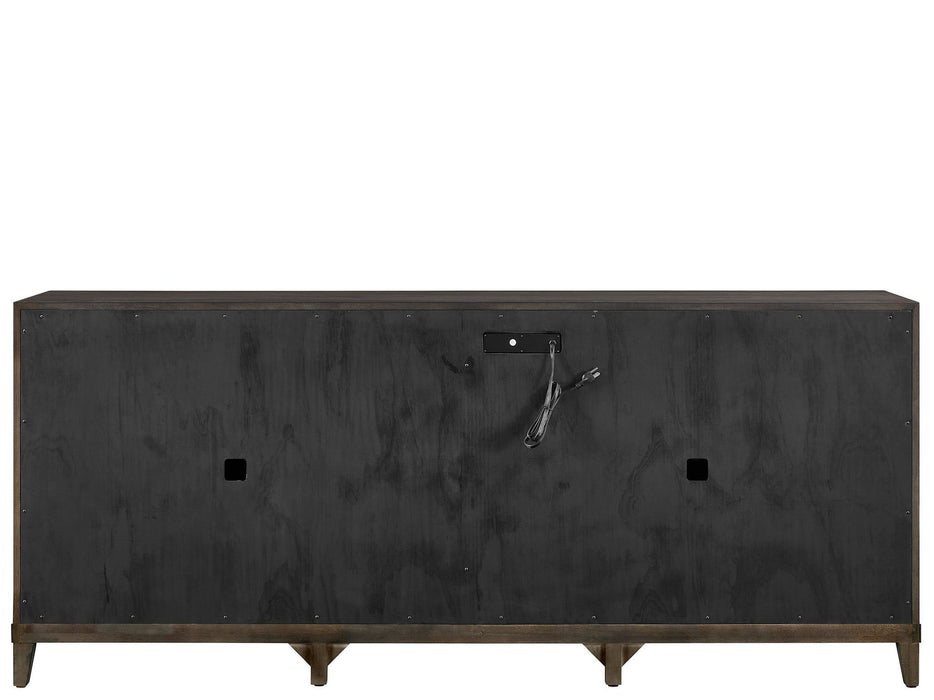 Fenwick - Embossed Credenza - Dark Brown Universal Furniture