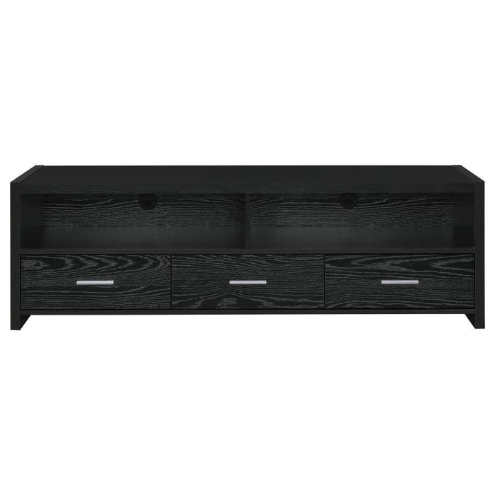 Alton - 3-drawer Black Oak TV Console