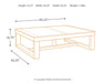 Watson - Rectangular Cocktail Table - Dark Brown Signature Design by Ashley®
