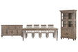 Lancaster - 7 Piece Extendable Rectangular Dining Table Set Magnussen Furniture