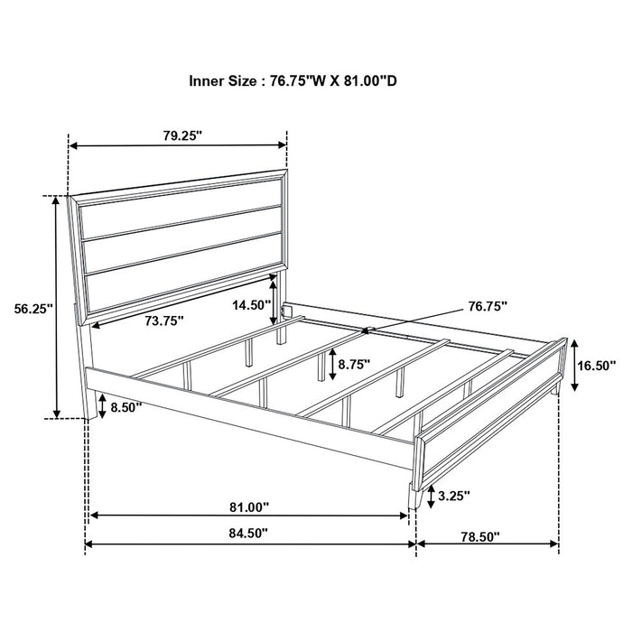 Carina - Eastern King Bed - Oak Furniture Max