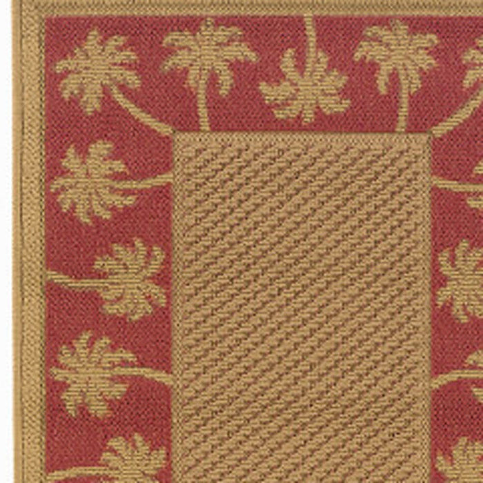 2' X 8' Stain Resistant Outdoor & Indoor Area Rug - Beige